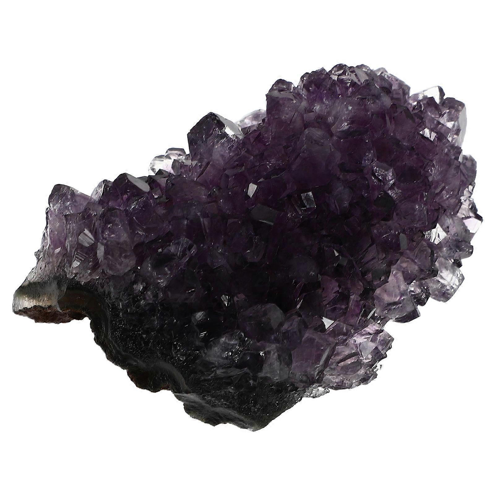 Natural Amethyst Cluster Home Decor for Collecting 3Pcs Purple Stone