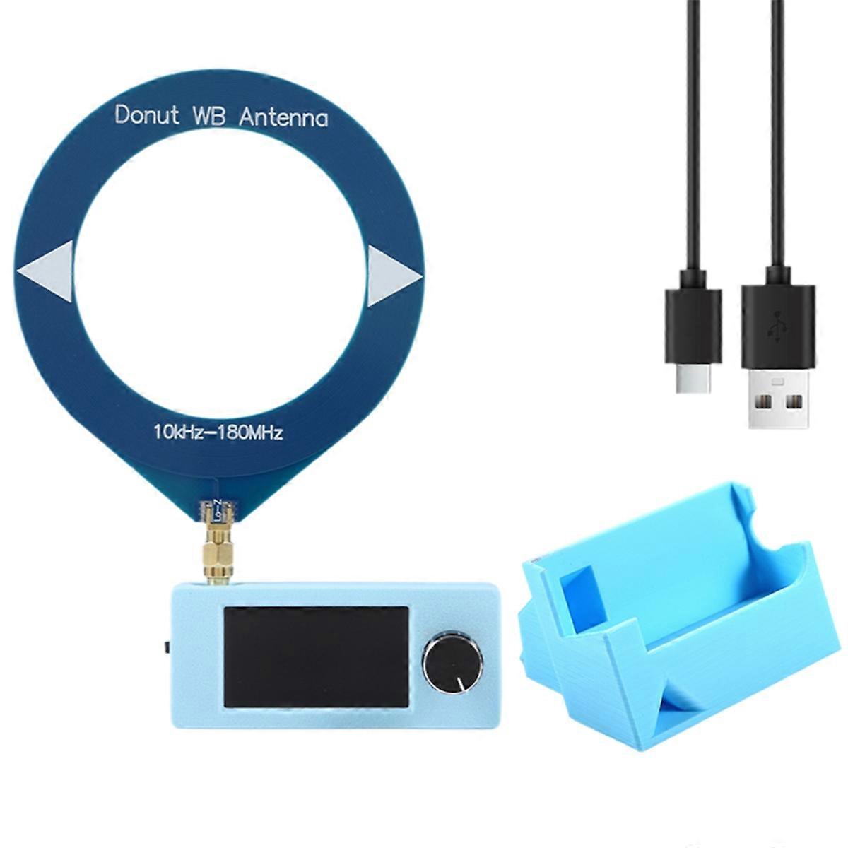 SI4732 Radio Receiver+Stand+Antenna Kit 1.9inch Display 10KHz-180MHz FM/AM/LSB/USB Shortwave Radio