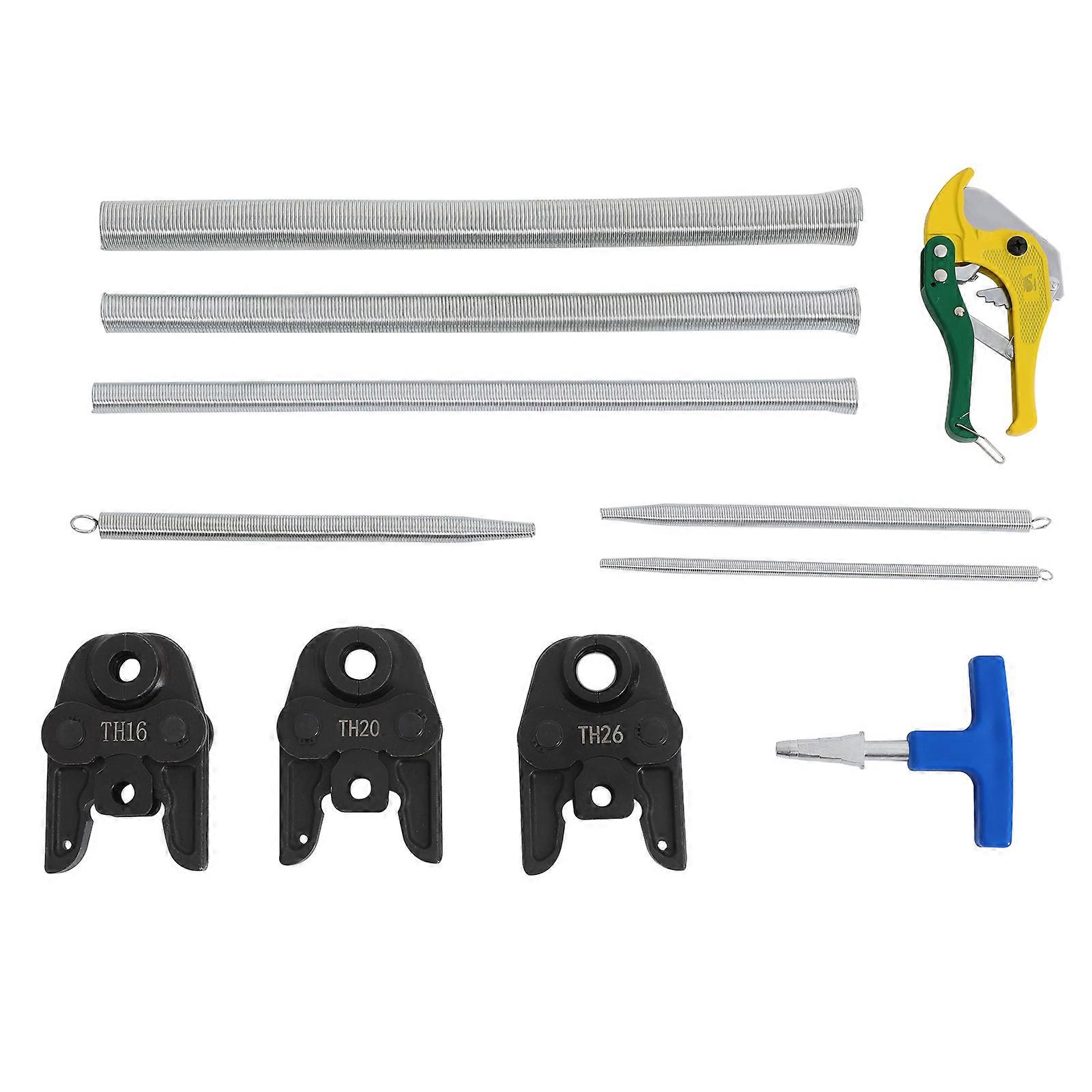 Pipe Crimping Tool Set Rotatable with 3 Jaw Sizes Round Expander