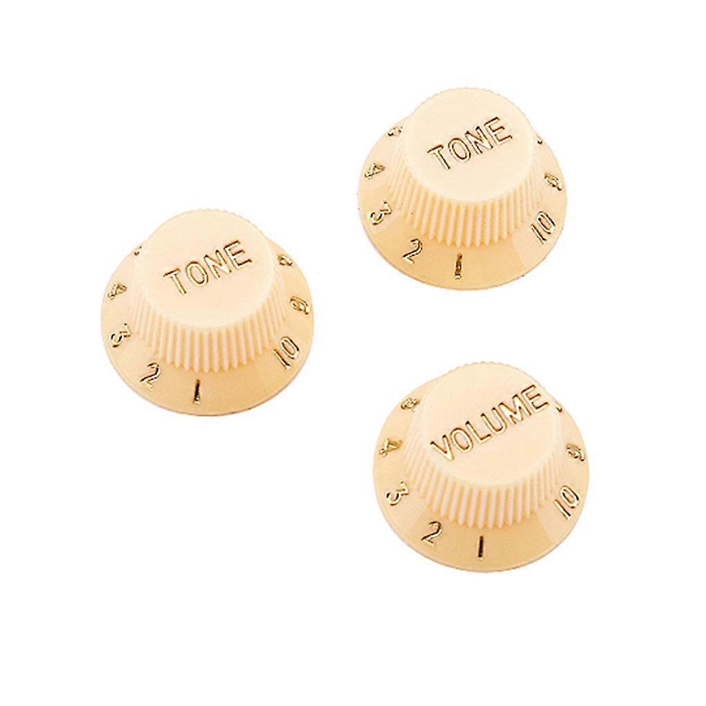 3pcs Guitar Knob Small String Instrument Parts Volume Tone Knobs Control Caps