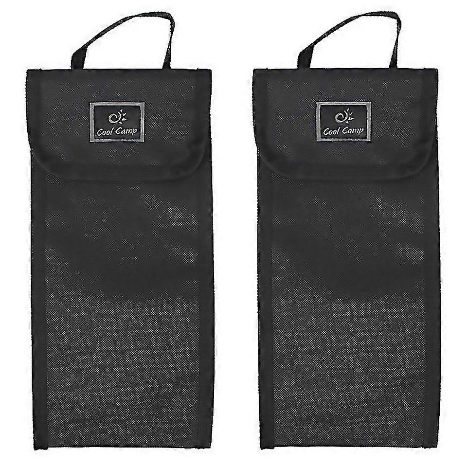 For Cool Camp F3014 2pcs Outdoor Camping Tent Peg Storage Bag Rectangular Handheld Tool Bag