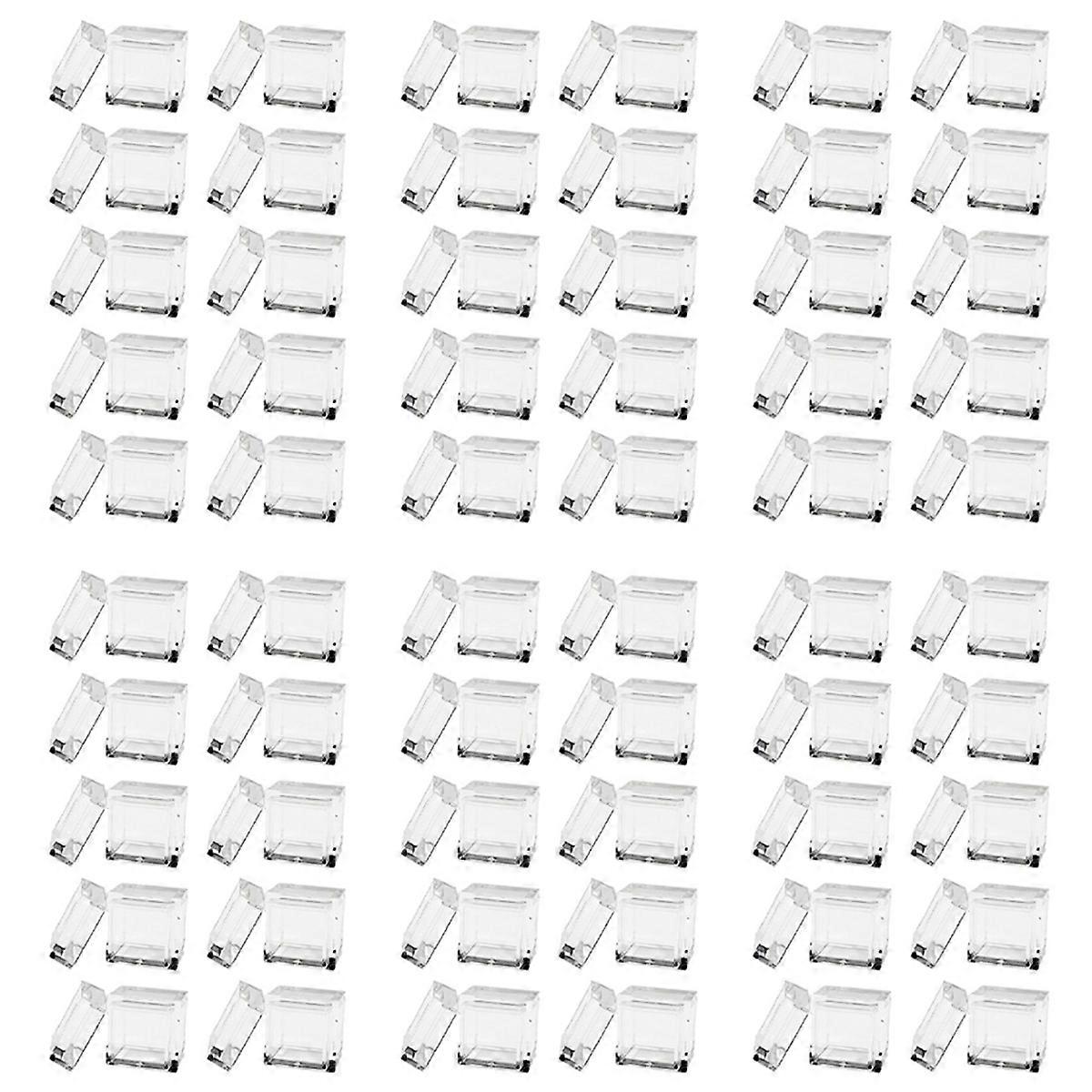 10Pcs Acrylic Box Trays for Elements Cubes Clear Case Periodic Table Bracket for Elements Collection