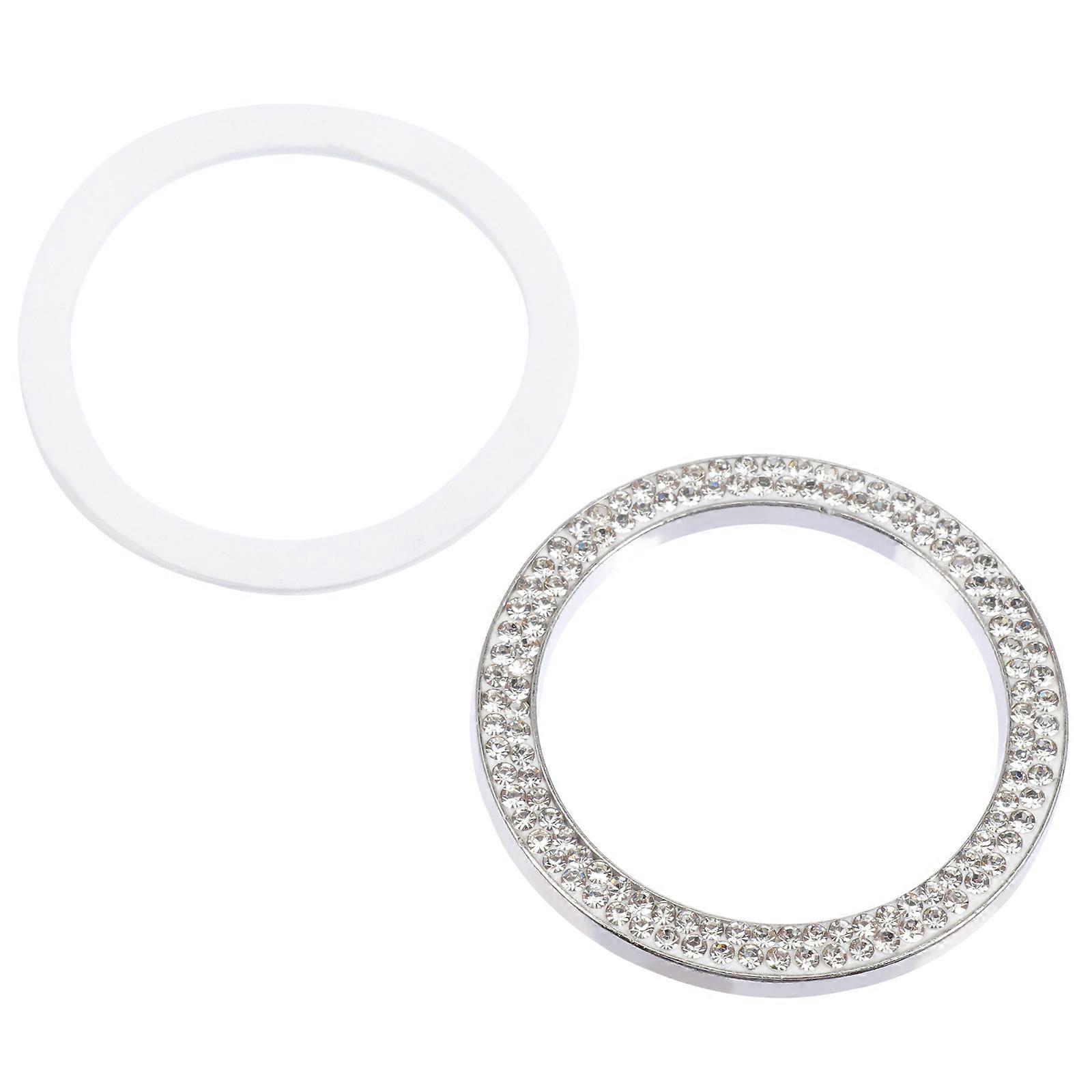 Start Button Ring Ignition Push Button Cover for Car Interior Decor 2Pcs