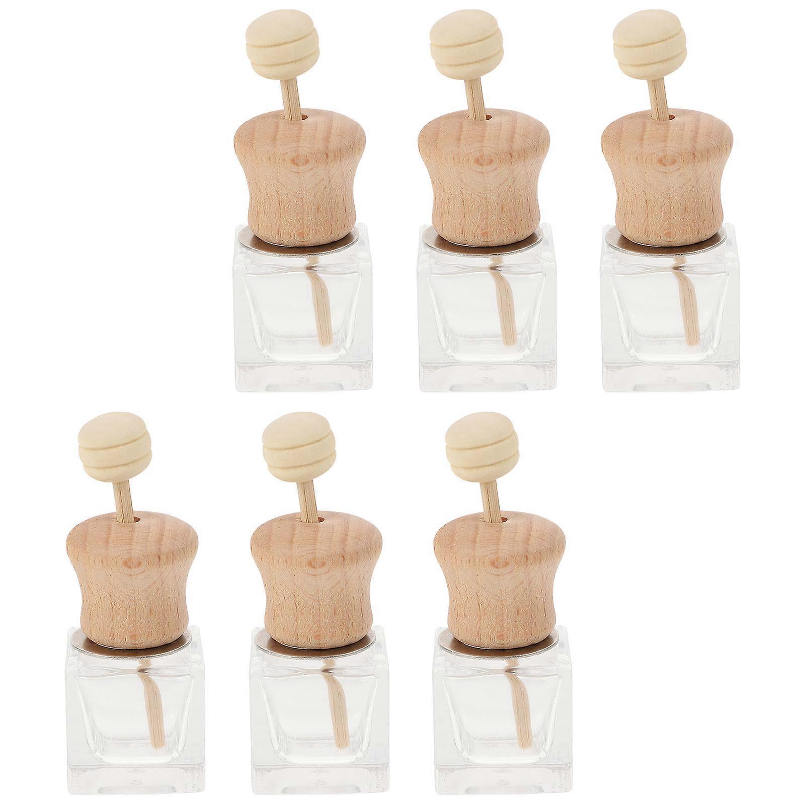 Air Vent Essential Oil Diffusers Glass Material Square Shape Home Use 5.00X3.00X2.50cm Perfume Diffusion 6Pcs