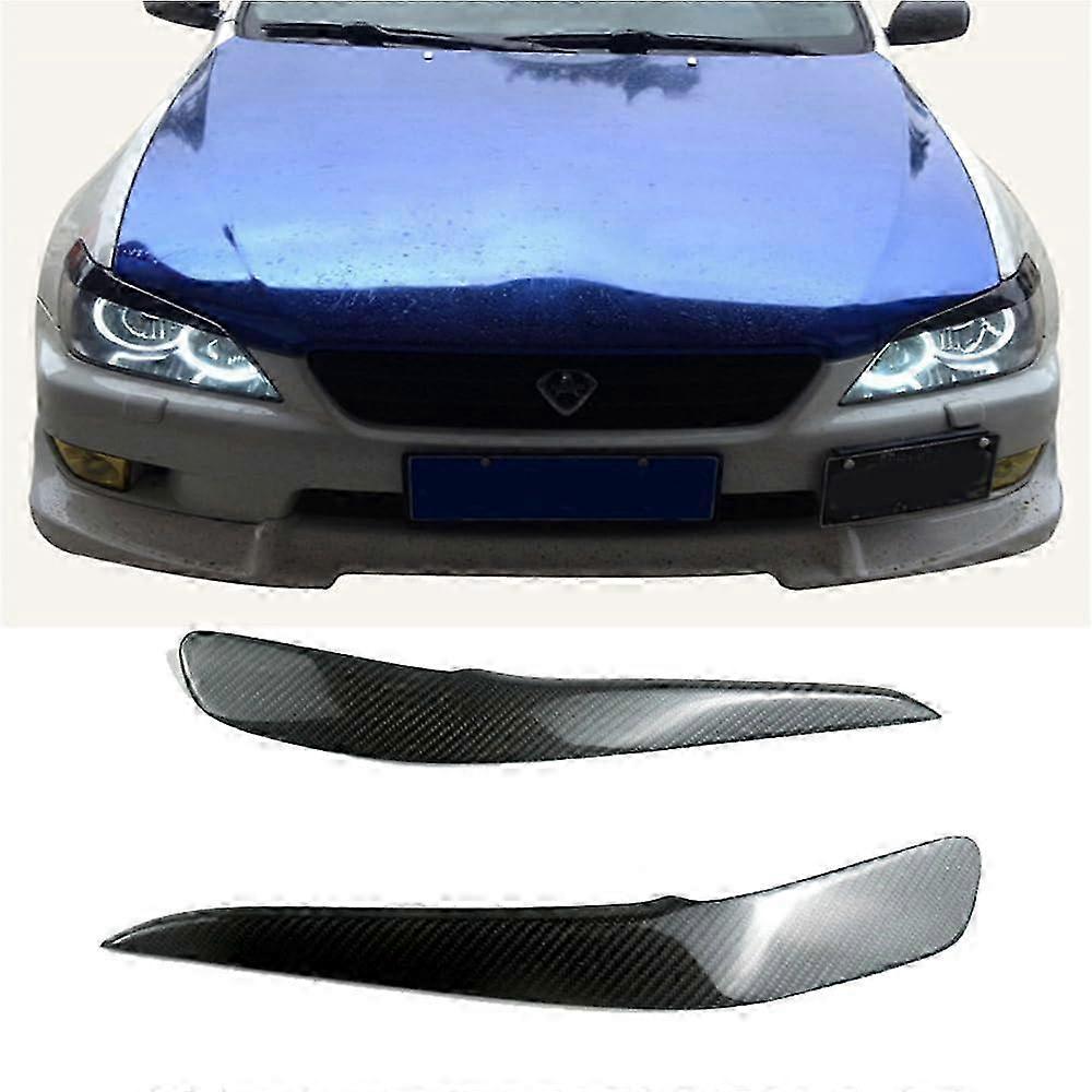 2 Pcs Car Front Headlight Eyebrow Sticker for Lexus is IS200 IS300 1998 2005 Decoration 26s