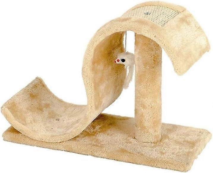 Tree Cat Play House Climbing Frame Scraper Mat  Large Scratch SShaped Sleepable And Grindable Posts, Pet Play