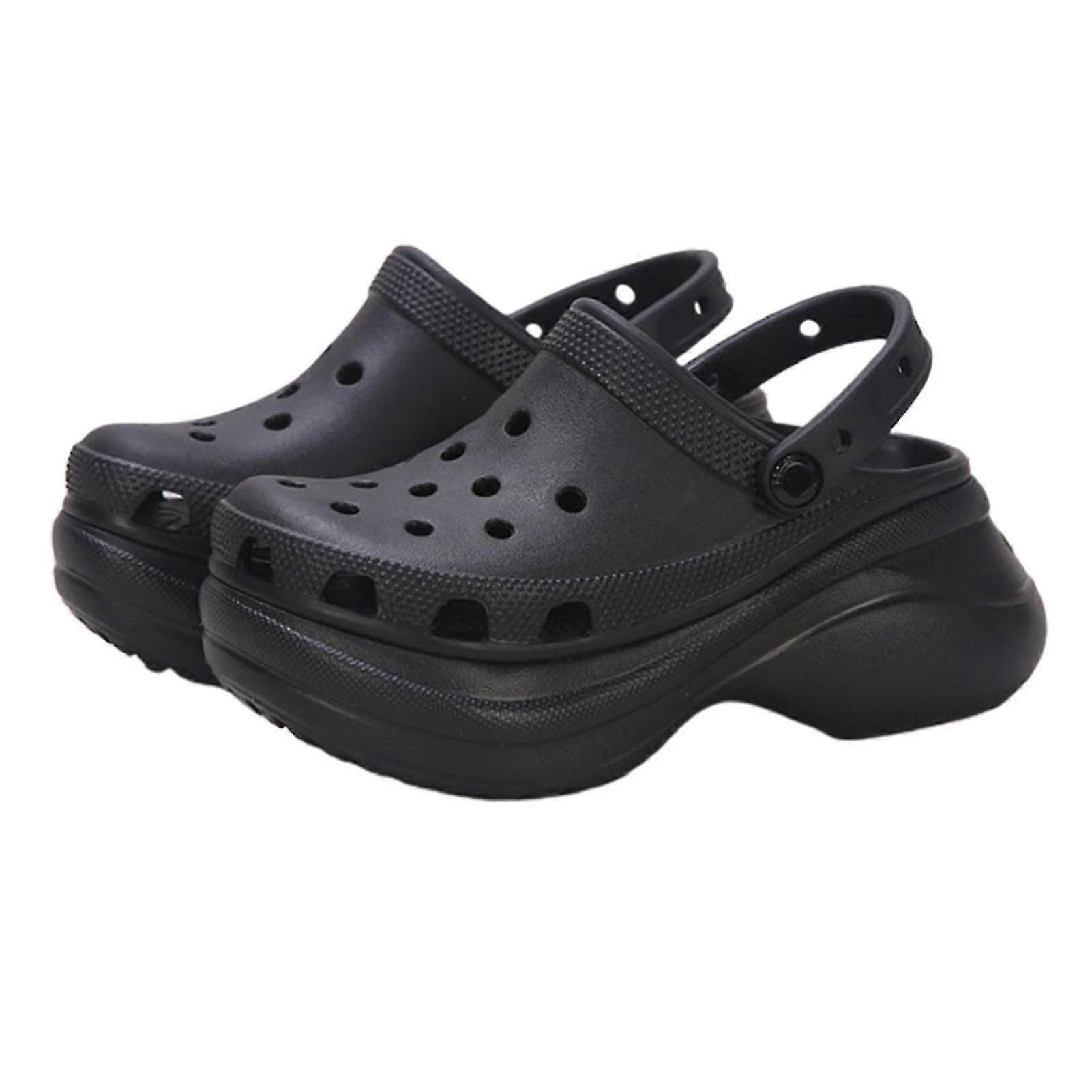 Női klasszikus Bae Eltömődés Vastag Eva Platform Cipő Vastag Talp Csúszás Szandál