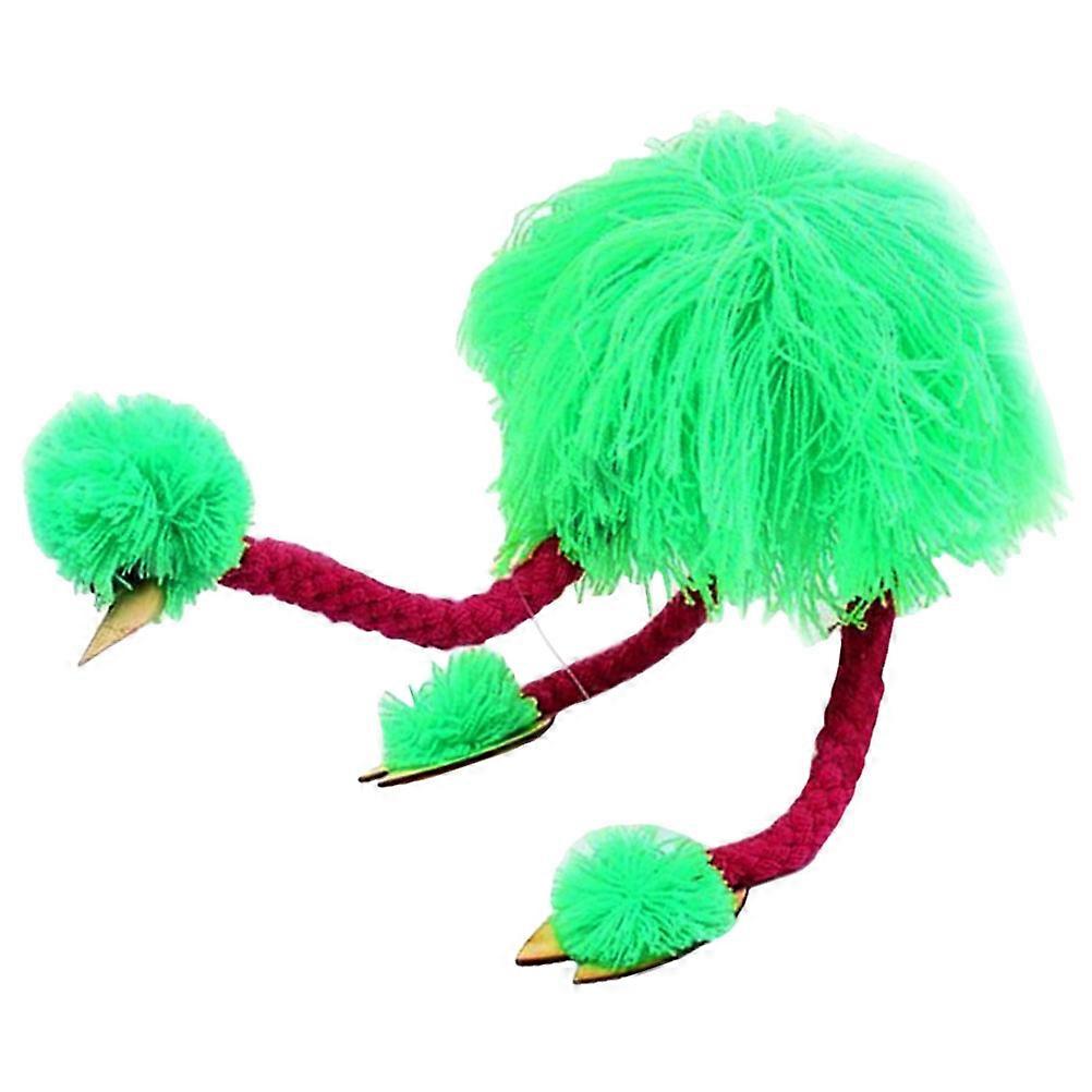 Plush Animals Marionette Puppet Toy for Kids 2Pcs Performance Green