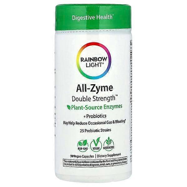 Rainbow Light, All-ZymeÃÂ¢ÃÂÃÂ¢, Plant Source Enzymes +Probiotics, 90 Vegan Capsules