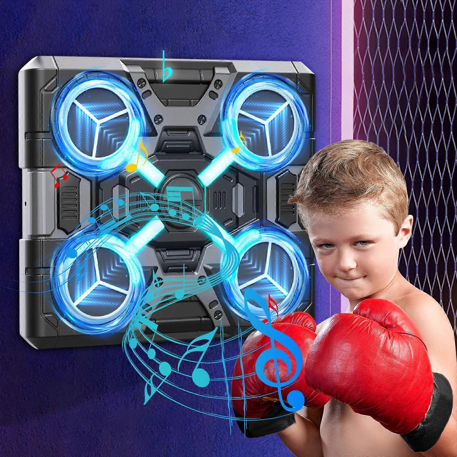 PBAZIH Music Boxing Machine with Bluetooth, Compatible with Wall Mounting, Fun Interactive Game for Kids' Physical Activity & Entertainment