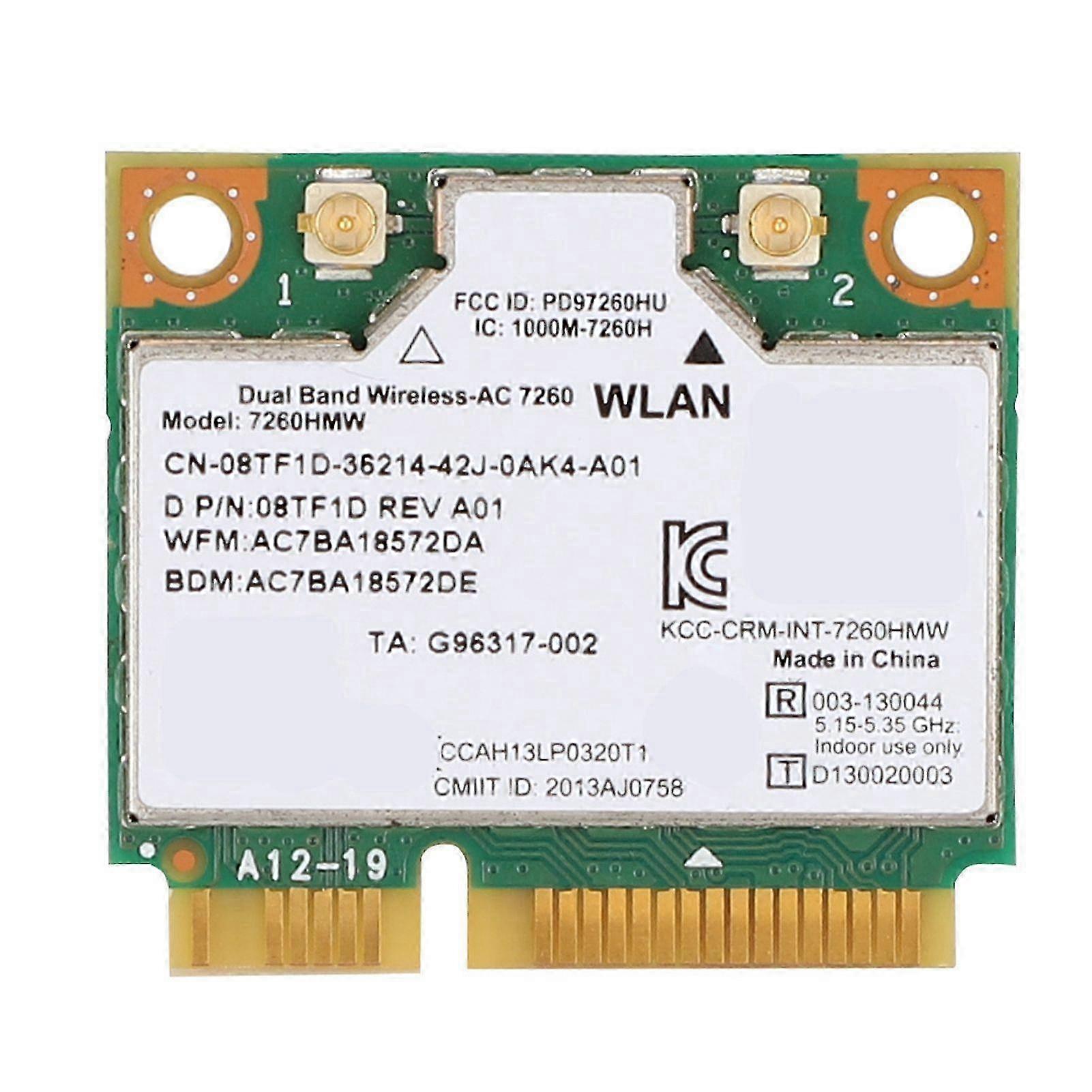 For Intel 7260HMW Universal Network Card Bluetooth4.0 Mini PCI-E Interface NIC for Laptop