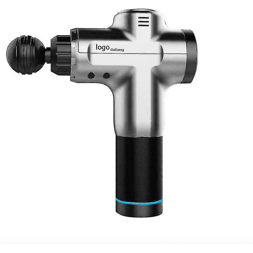 Electrical Muscle Stimulators Massage Gun With Professional Handheld Silver