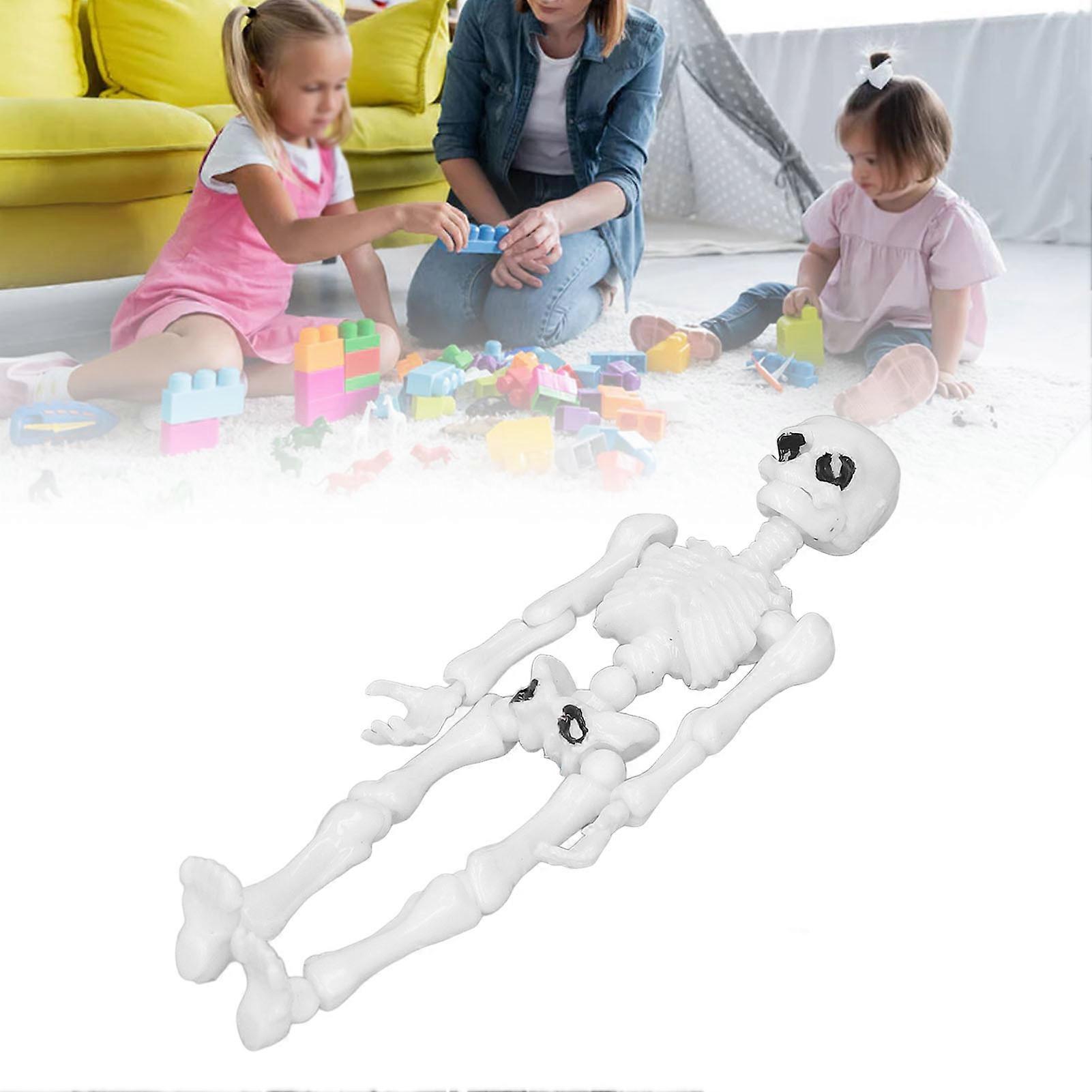 Human Skeleton Model Simulation Movable Mini Full Body Human Skeleton Toy for Teaching Stress Reducing 