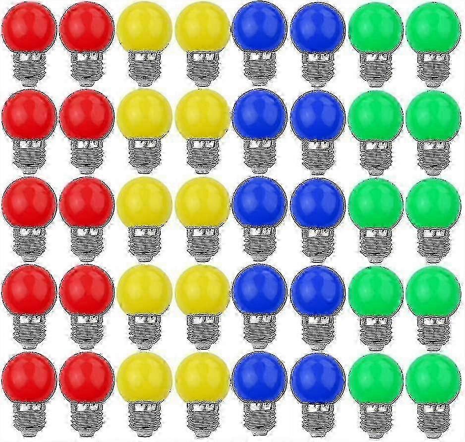 40X カラー E27 LED 電球 240 ルーメン 屋内装飾用