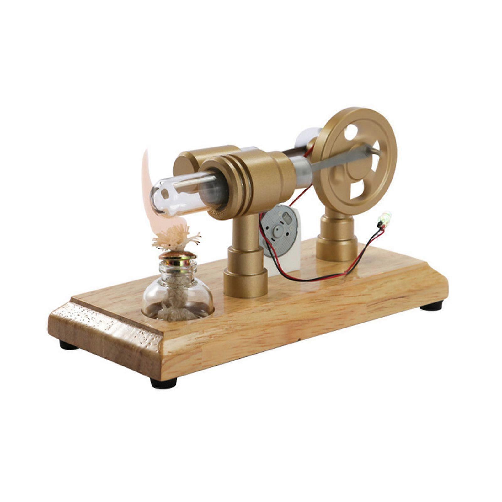Hot Air Stirlings Engine Motor Model Electricity Generators Scientific Experiment Teaching Props Educational Tool Multicolor