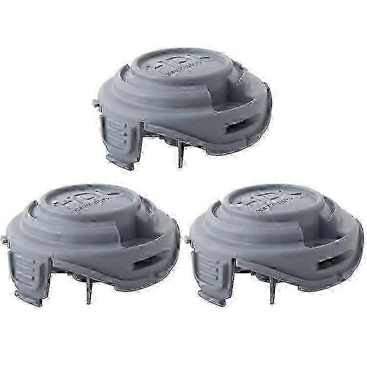 3Pcs Black & Decker STC5433 / STC5433PC Type 1 HDL ABS Line Spool Caps Replacement 90588530