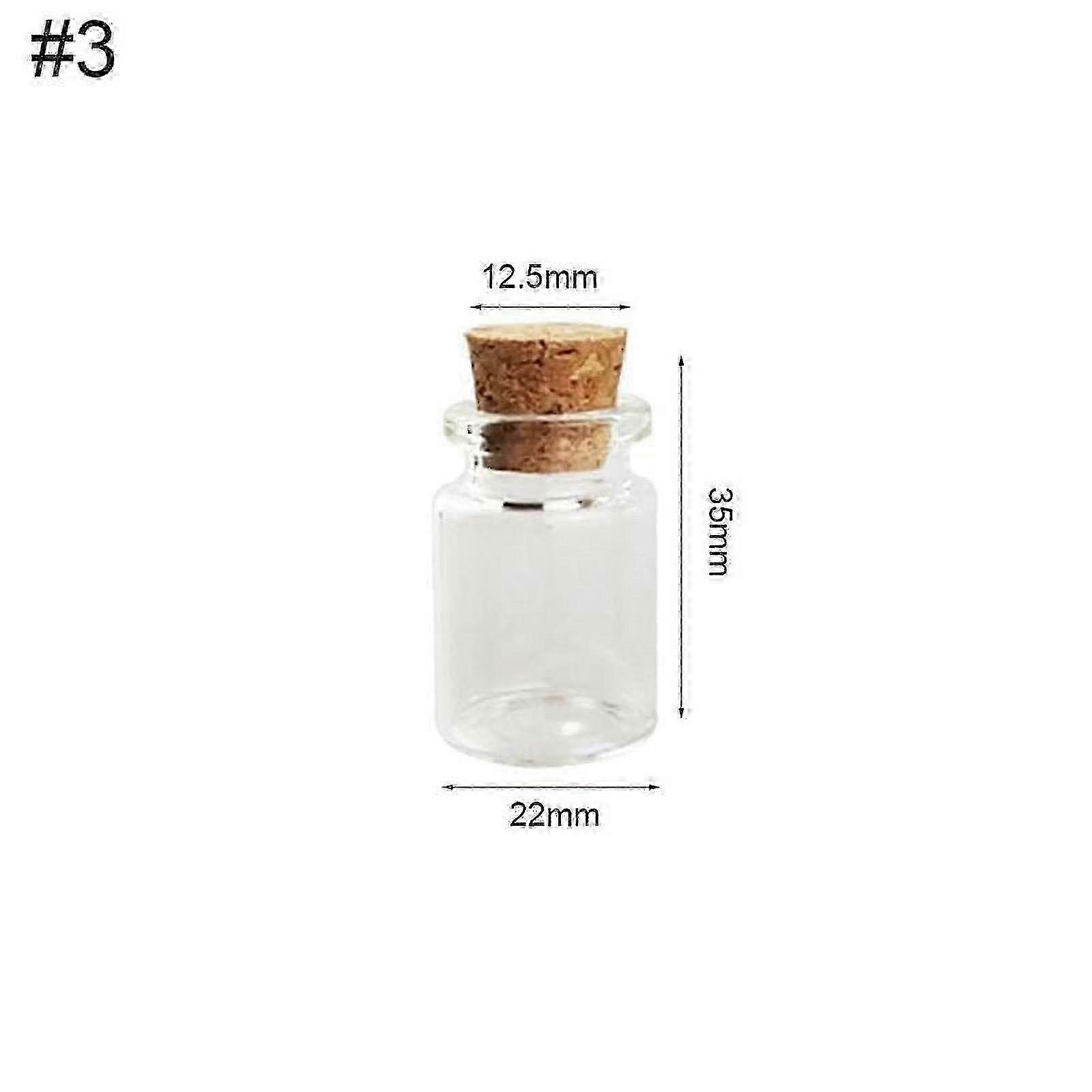 Optimized Glass Bottles with Cork Stoppers: Decorative Storage for Jewellery - S6V5