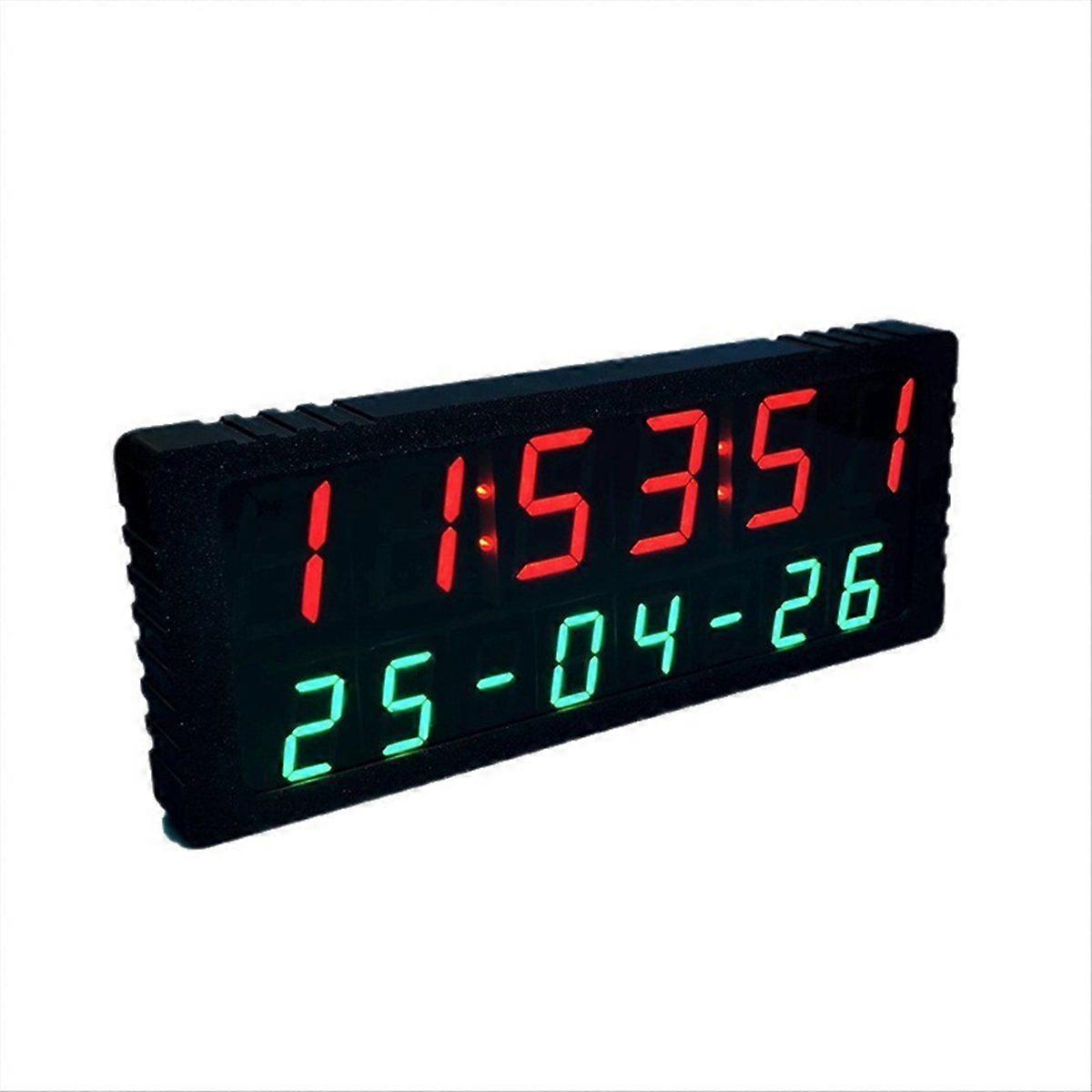 GPS Satellite Synchronized 2.3 Inch LED Clock Auto Timing Calibration Alarm Clock Adjustable Bright