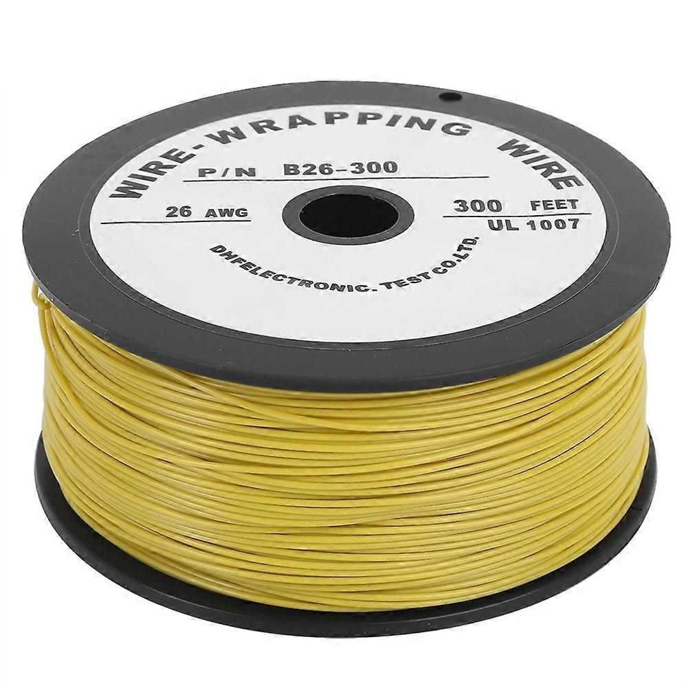 Electrical Wire Cable Yellow Connecting Cable Line Tinned Copper 100 Meter UL1007 26AWG
