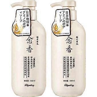 Kit de Cuidados Capilares - Shampoo e Condicionador Sakura com Aminoácidos: Nutre o couro cabeludo e repara cabelos secos e danificados, previne queda e pontas duplas.