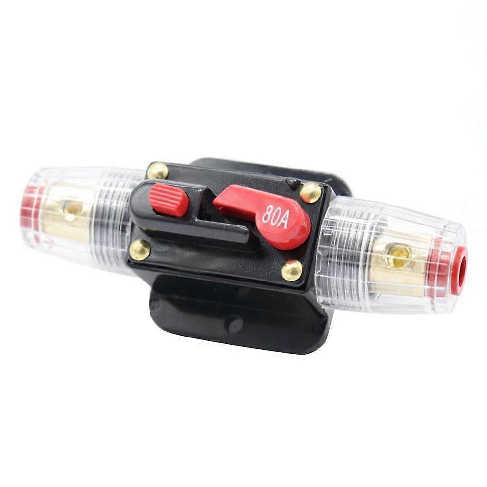 12v car audio fuse holder 4-8 awg 80a inline circuit breaker protection