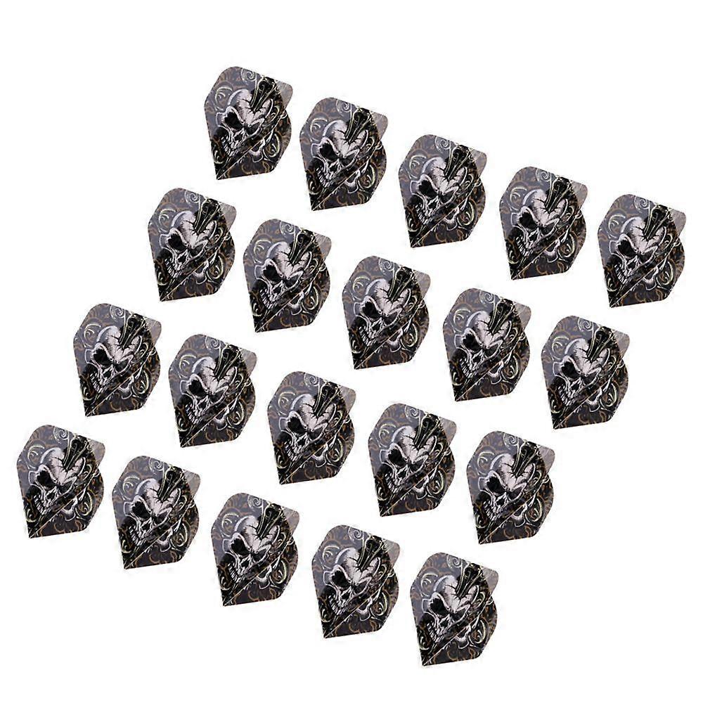20pcs Standard Shape Dart Flight Standard Props Skull Skull Replacement Props