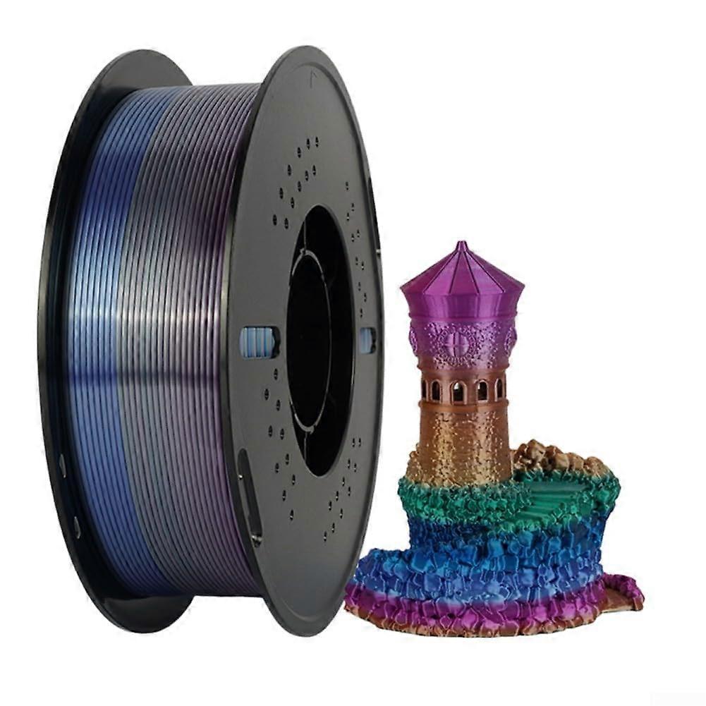 PLA Filament 0.75mm Ombre Color For FDM Printers 340m Spool Low Shrinkage  Purity Long Lasting Prints