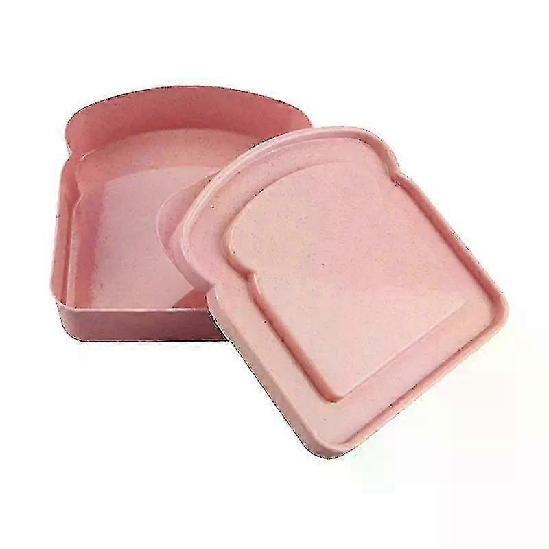 Sandwich Containers Lunch Box Toast Storage Box With Lid Portable Food Storage Case Reusable Microwave Lunch Box Sandwich Case