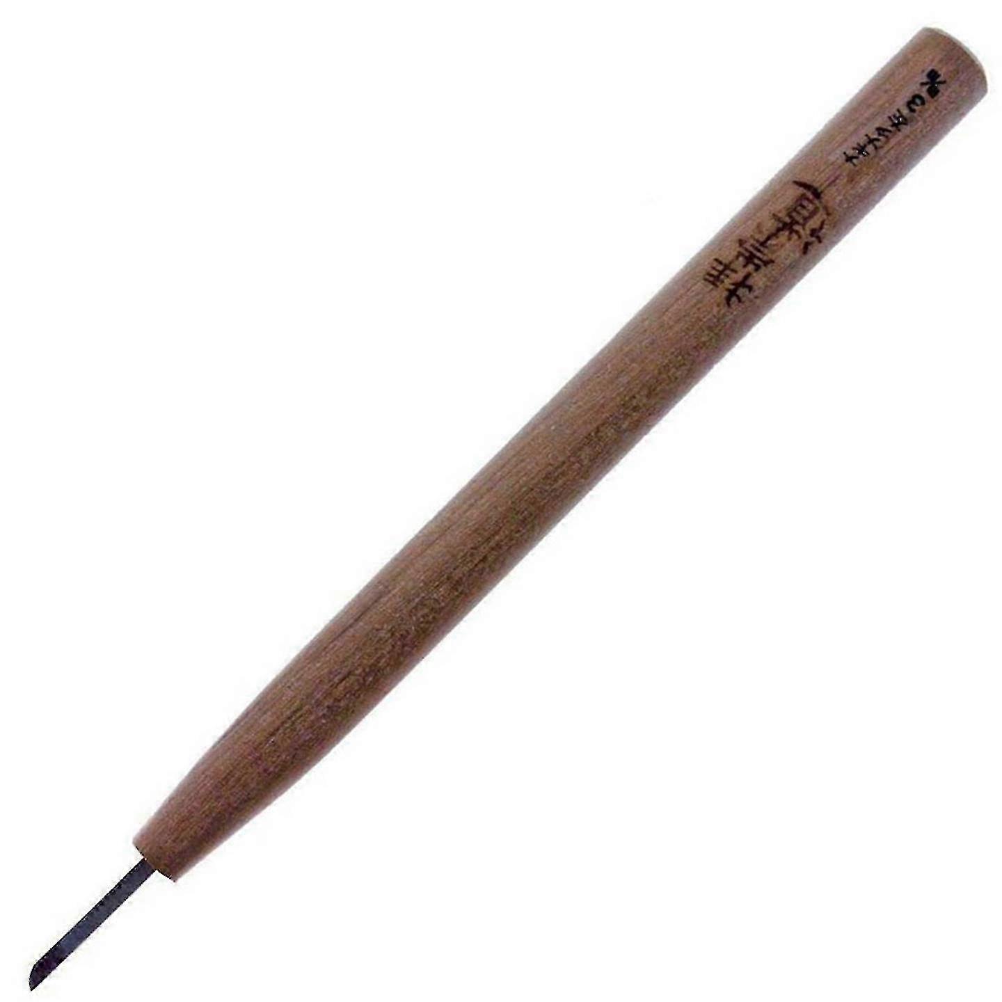 Michihamono Japanese Wood Carving Tool 3mm Left Rounded Skew Angled Chisel