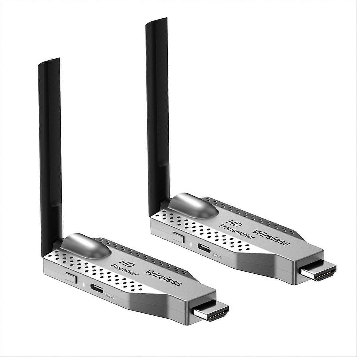 1080P 50M Wireless -Compatible Video Audio Transmitter Receiver Extender Display Adapter Dongle
