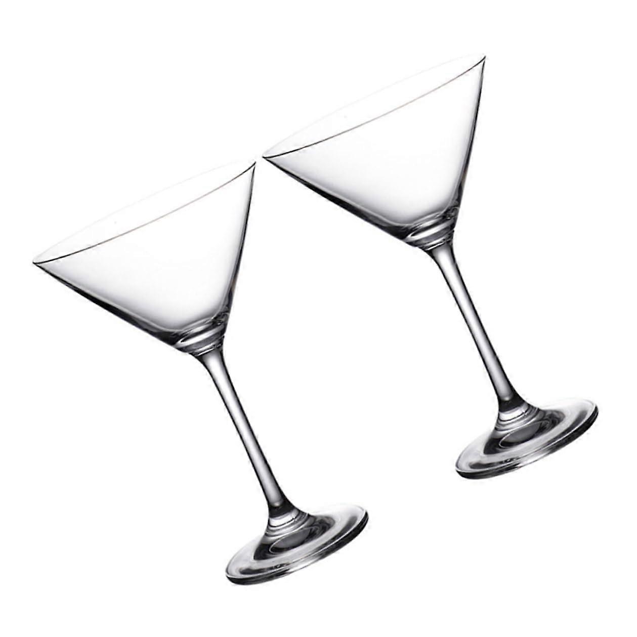 Cocktail Glasses 2Pack Lightweight Transparent Goblets For Red Wine And Party Drinks, Compact Glassware