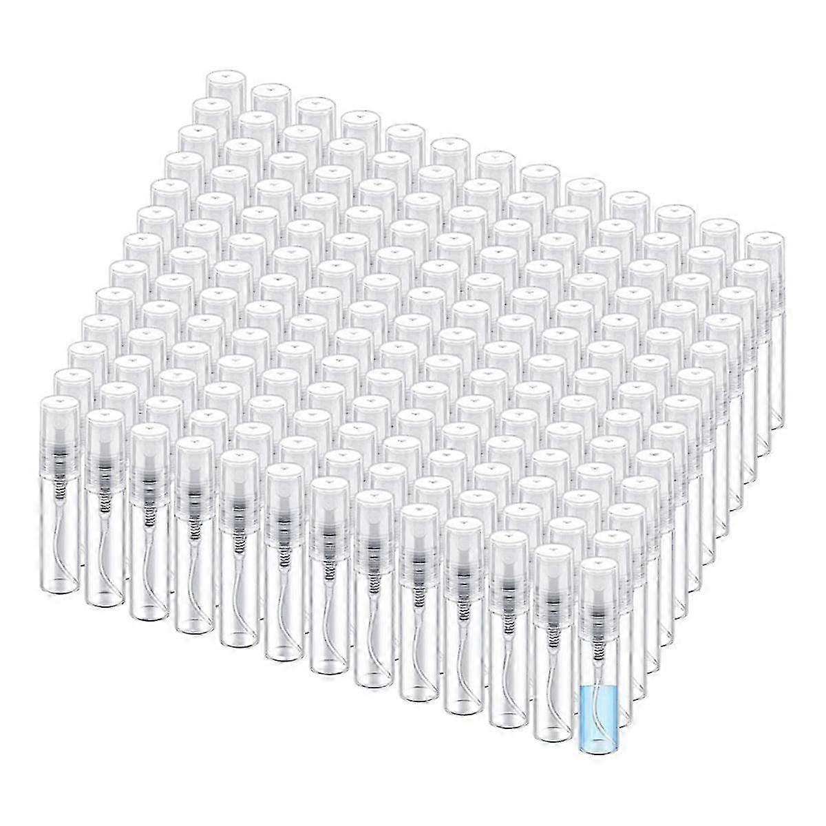 200 Pcs Mini Bottles Clear Plastic Perfume Bottles Refillable Fine Mist Perfume Atomizer (5Ml)