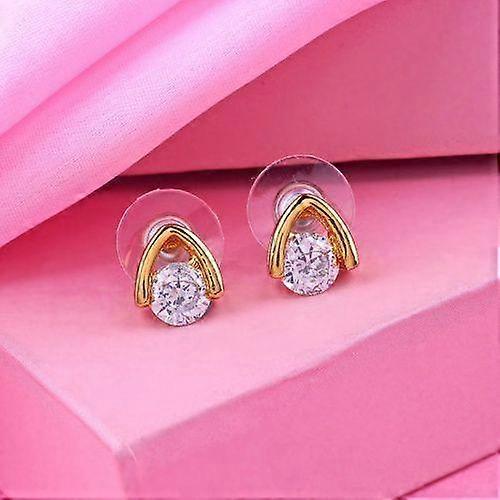 Small gold plated stud earrings