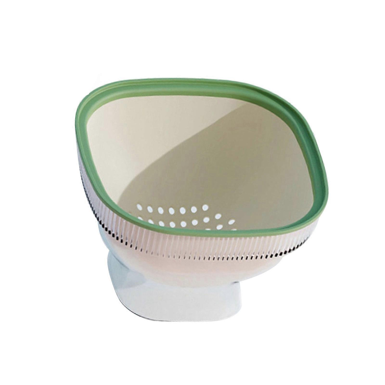 Compact 2 Tiered Strainer Organizers Perfect For Washing Draining Freshness Produce And Space Saving Storage Multicolor