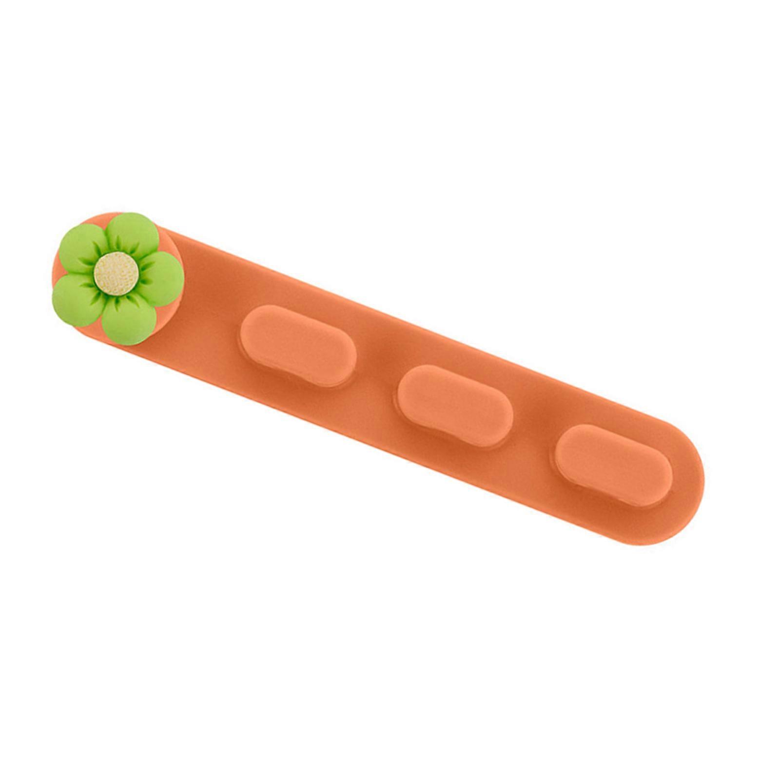 Cable Clips Multipurpose Cable Holder Data Cable Organiser for Desk Power Cable USB Charging Cable  orange color