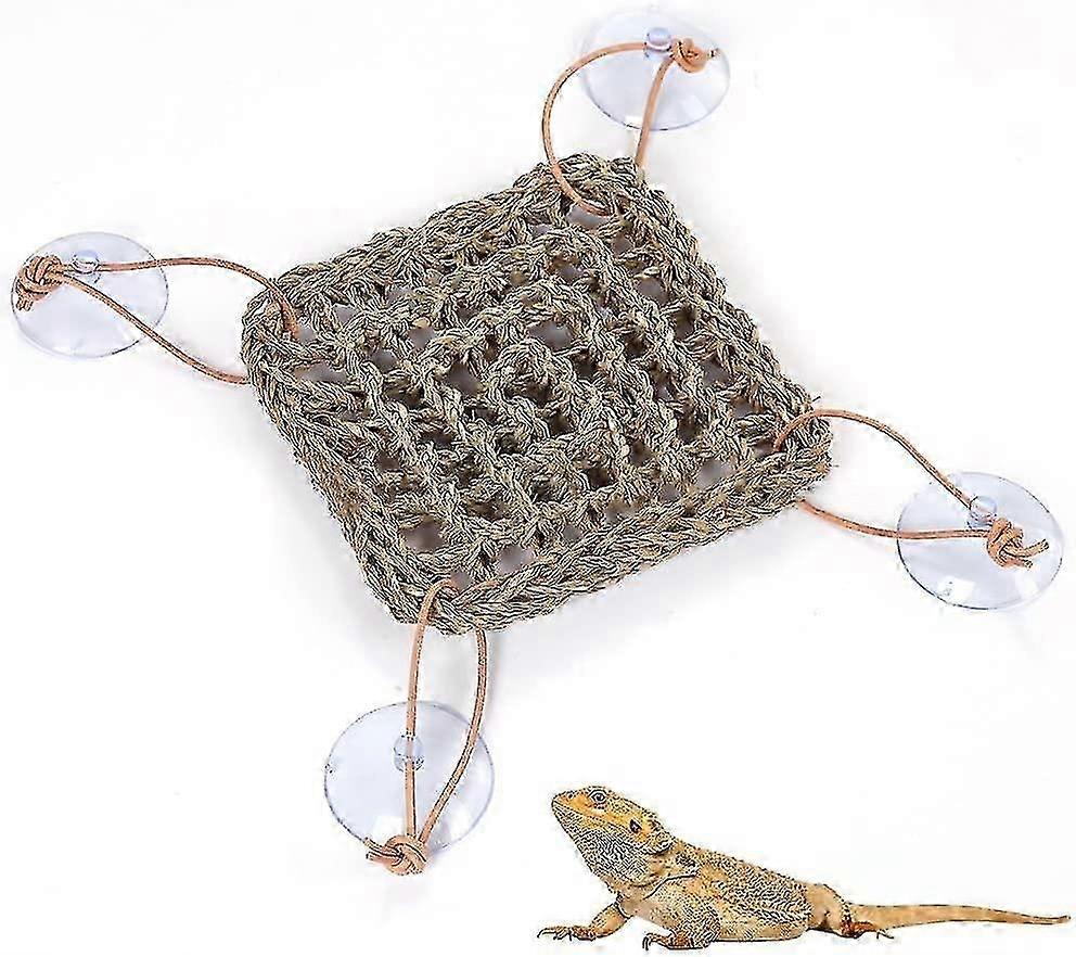 Lizard Hammock, Reptile Habitat Decor, Lizard Mat With Suction Cups, Bearded Dragon Hammock, Simulat 26s
