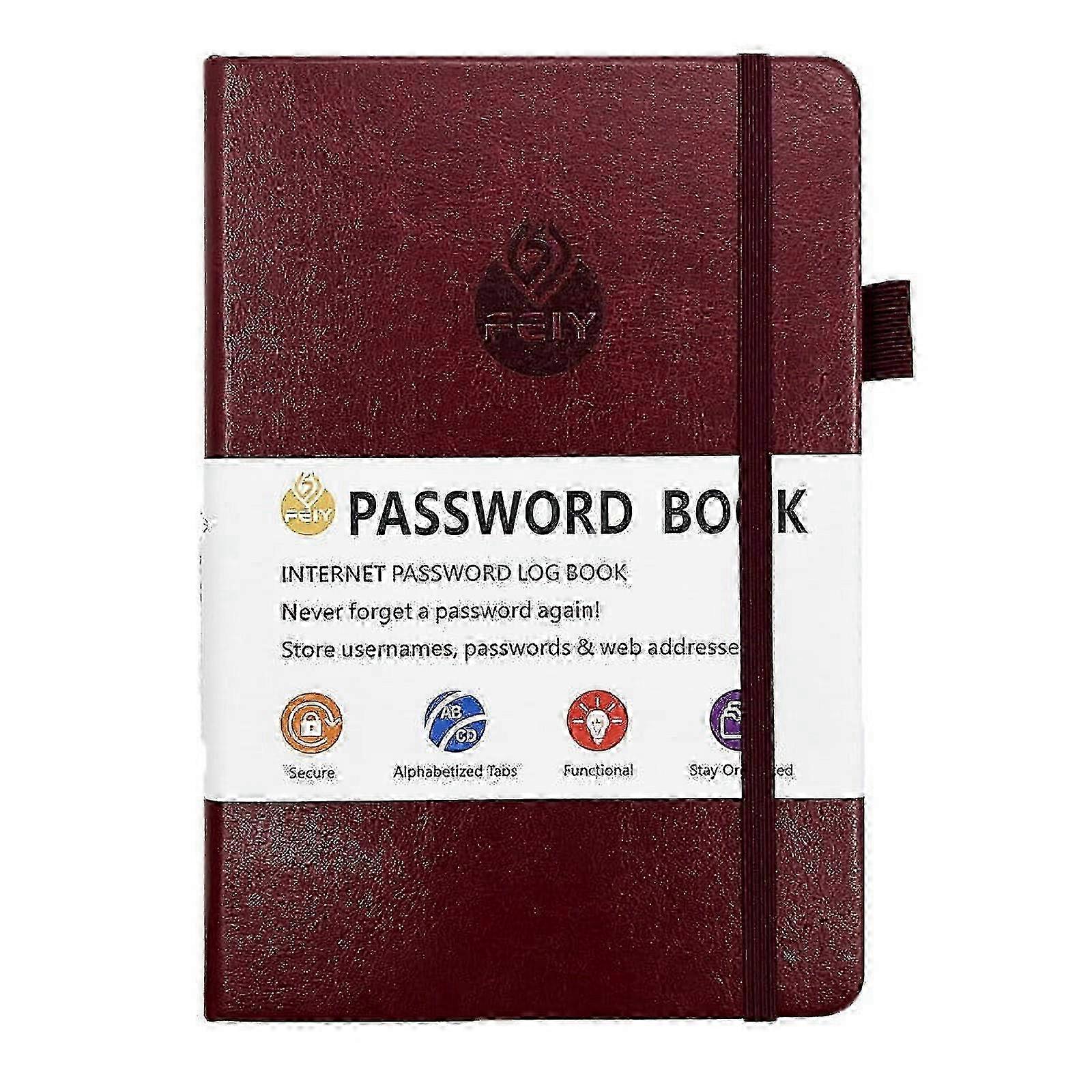 Address Book, Address and Password Keeper Book with Alphabetical Tabs, Hardcover Telephone Book Address Organizer Record with Pocket, Colore