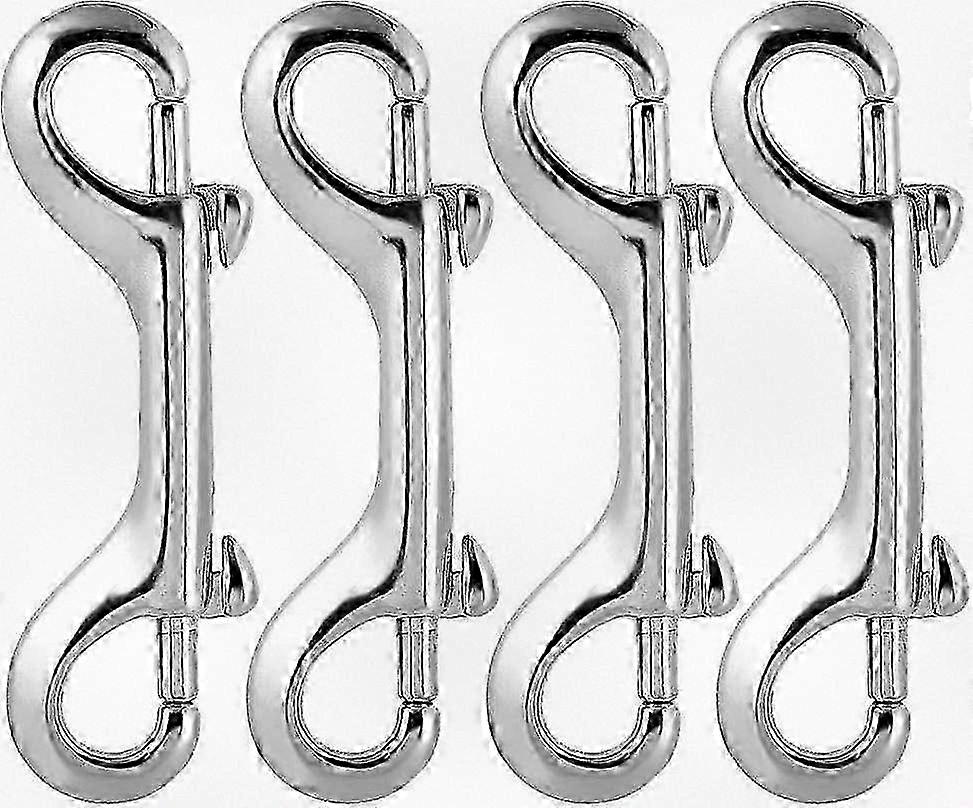 4 Pieces Heavy Duty Double Ended Trigger Snap Hooks with Lobster Clasp