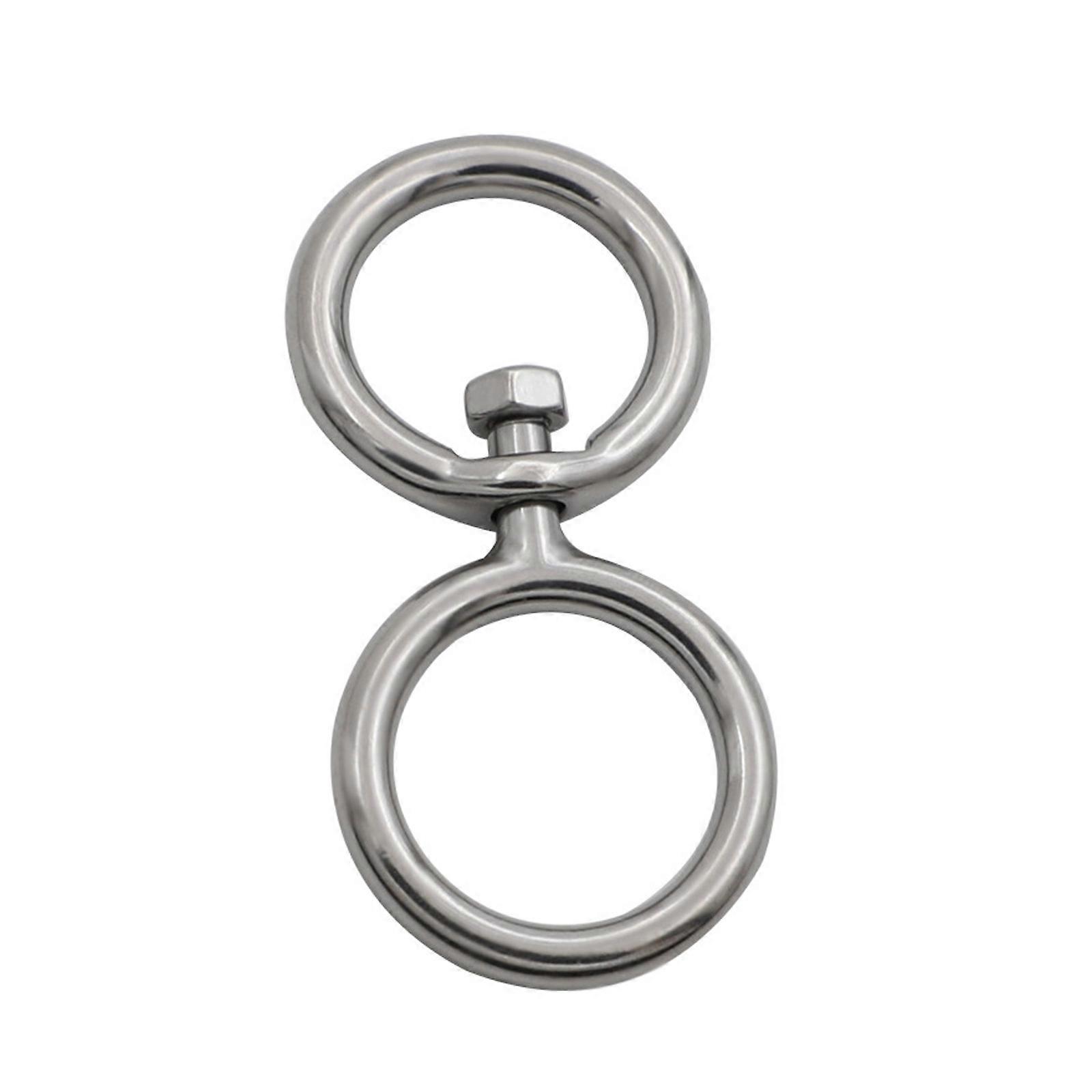 Metal Rotate Rings Double Rings Design for Rope Security in Harsh Conditions Camping Hiking Equipment Multicolor
