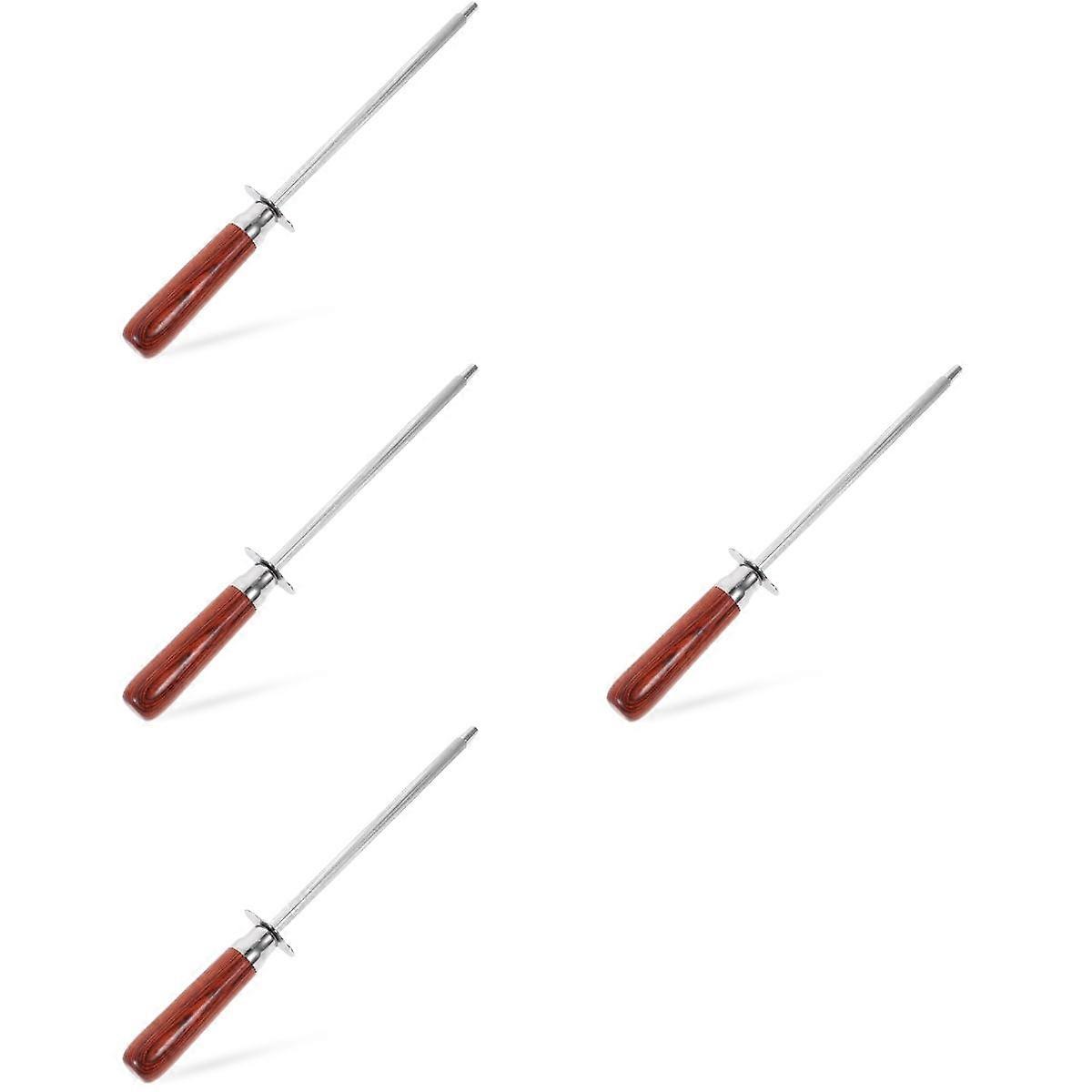 4 Count Knife Sharpening Kitchen Sharpener Cutter Sharpening Rod Knife Sharpener Pencil Sharpener Cutting Stainless Steel Wooden