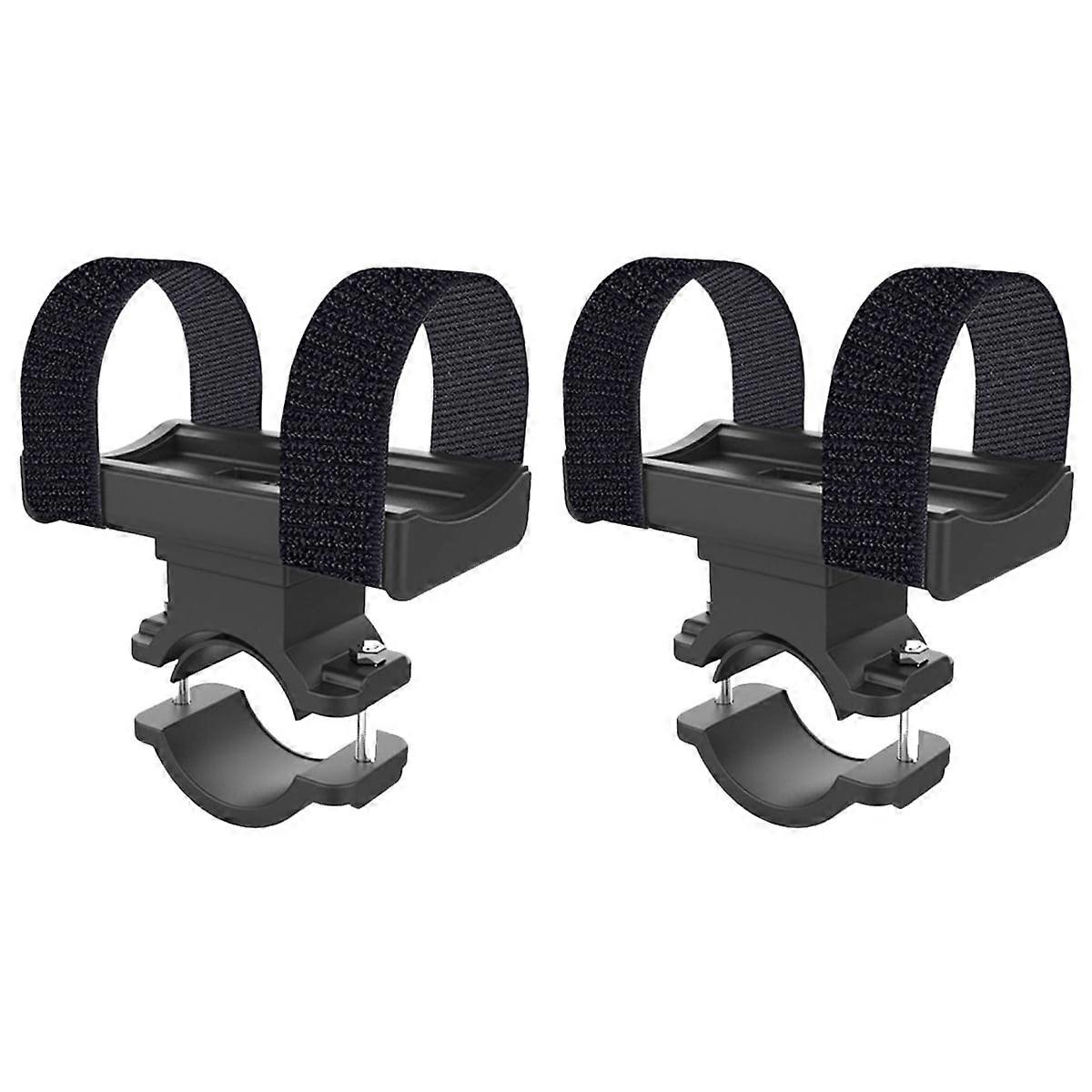 Set of 2 Light Stand Bike Handlebar Lamp Bracket Holder Kickstand Flashlight Mount Mountain Torch Shelf Product