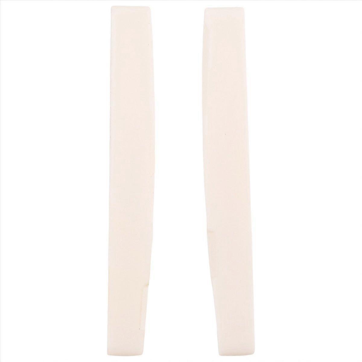 6-strängad akustisk benstallgitarr med slitsad sadel (2-pack)