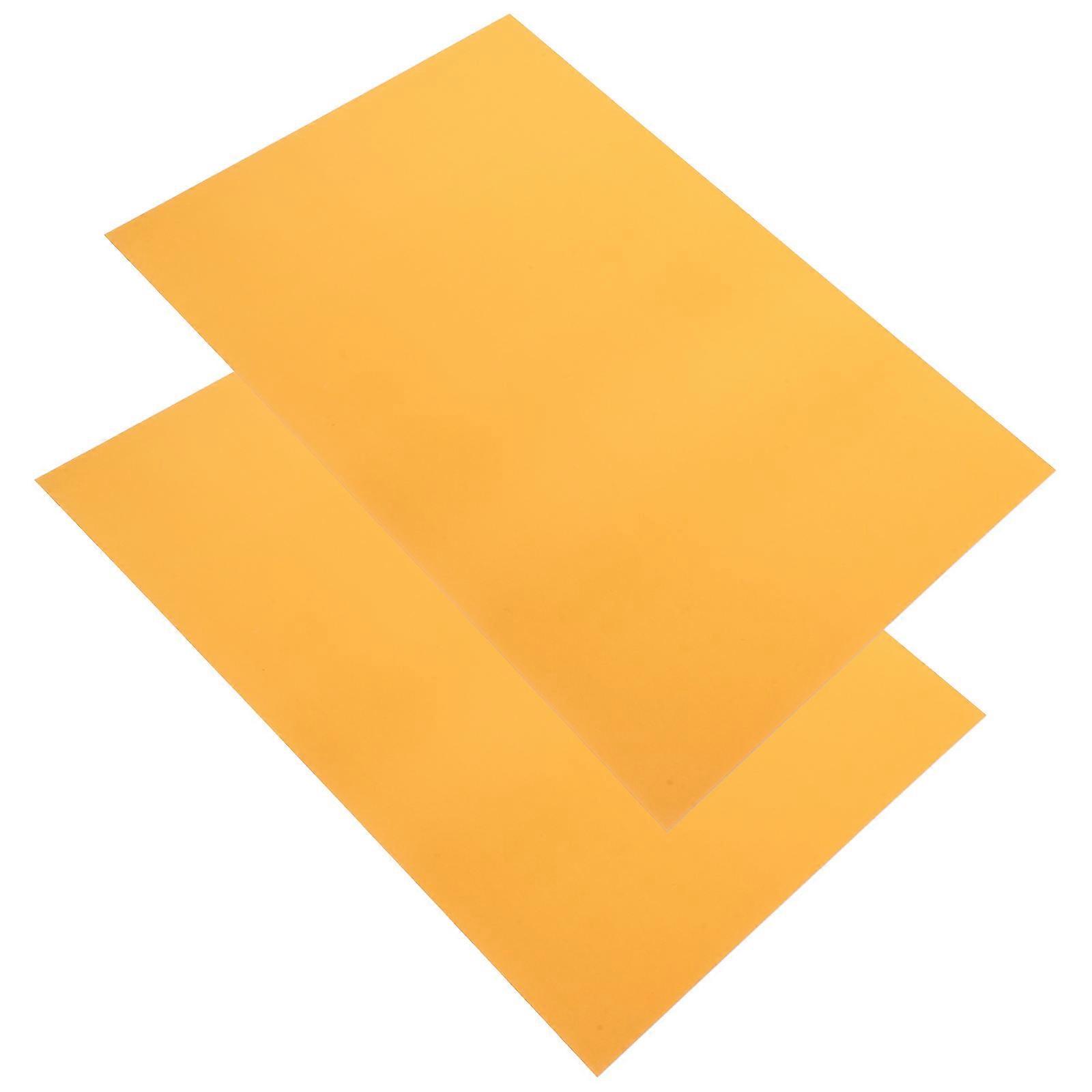 Aluminum Sheet For Crafting Enthusiasts A4 Size Golden Rectangular Plates For 2Pcs