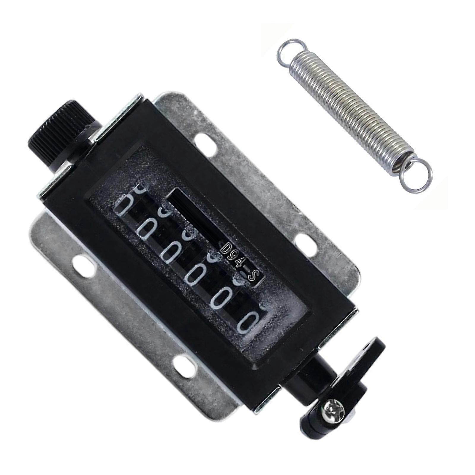 Resettable Hand Pull Strokes Clickers 5 Digit/6 Digit Manual Counter Hand Tally Counters Industrial Punch Counting Device Multicolor