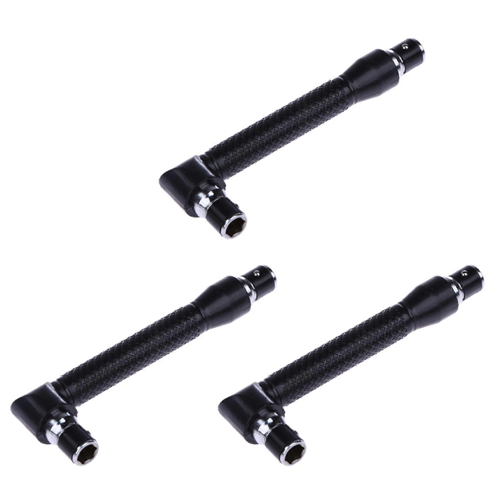 3X L-Shape Mini Double Head Socket Wrench Suitable for Routine Screwdriver Bits Utility Tool