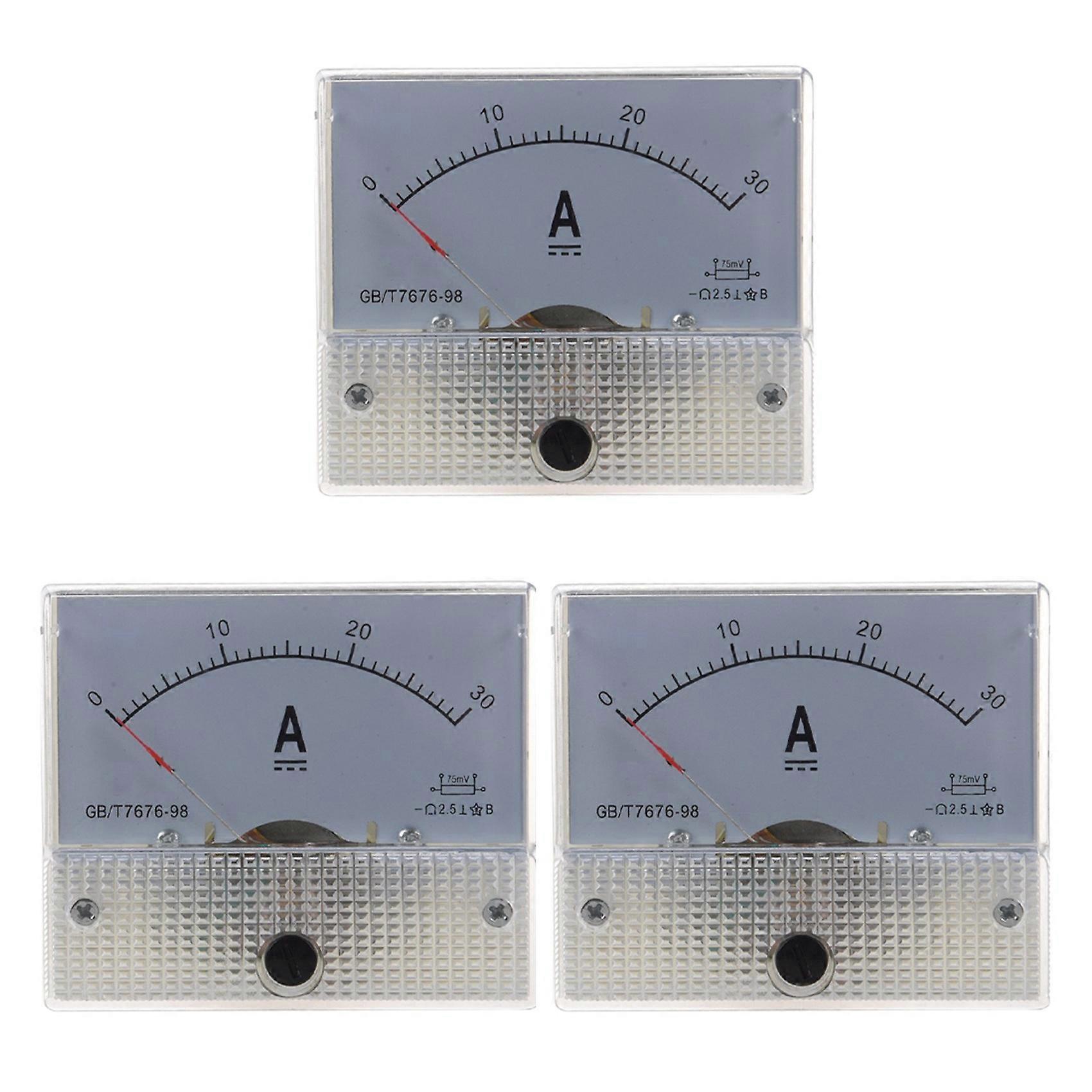 3X 85C1 Analog Current Panel Meter DC 30A AMP Ammeter