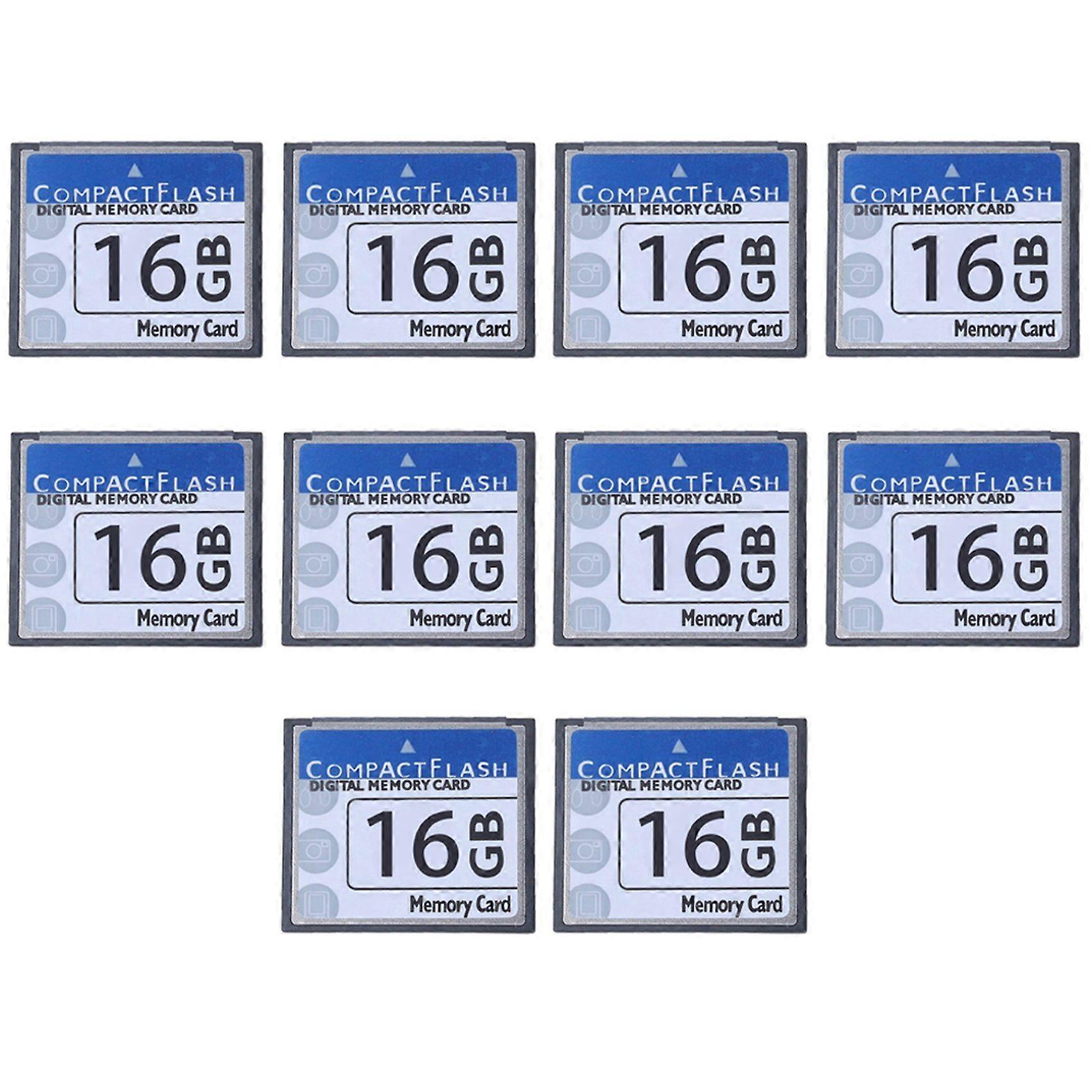 10X Professional 16GB Compact Flash Memory Card(White&Blue)