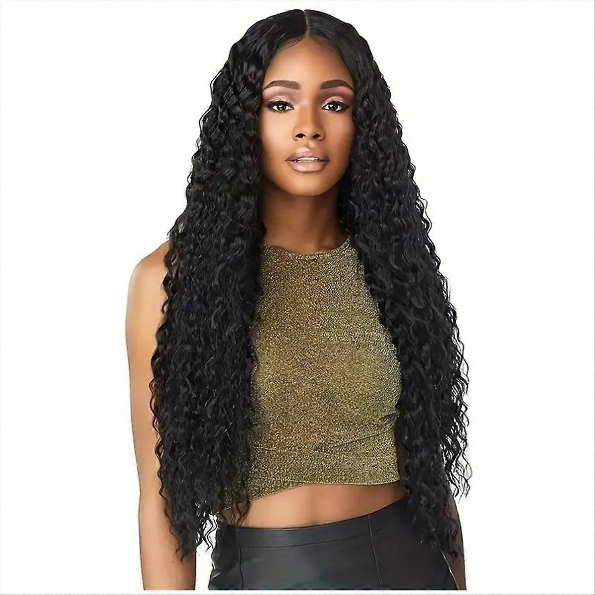 Wig HD Lace Front Wig Middle Parted Long Curly Big Wave Wig
