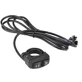 Einzelner Doppelschalter + Warnblinkschalter / -anzeige für Elektroroller Fahrrad Dreirad Atv EV DIY