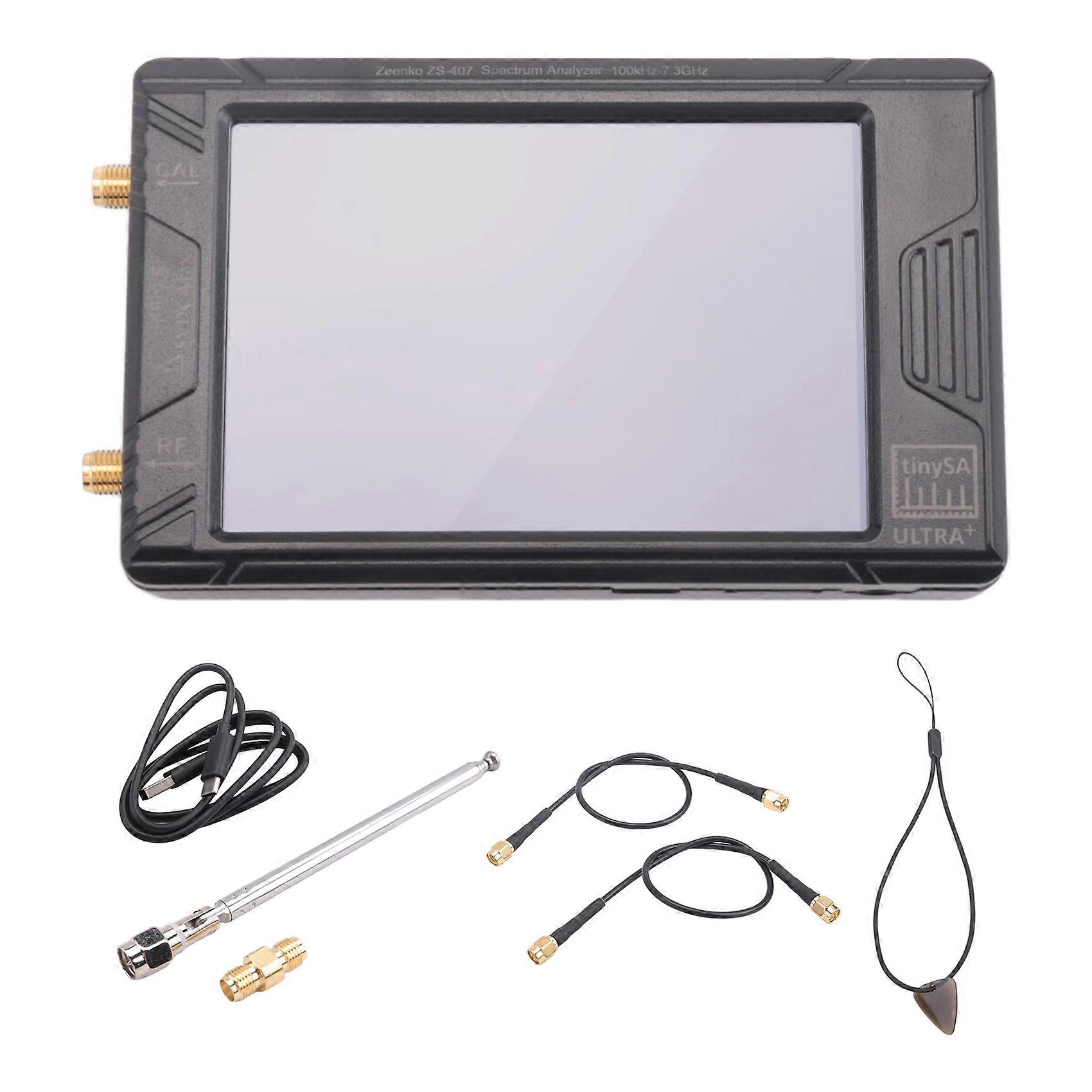 ZEENKO ZS-407 Spectrum Analyzer 100KHz-7.3GHz TinySA ULTRA Plus 4Inch Display 2-in-1 Signal Generator with 5000mAh Battery